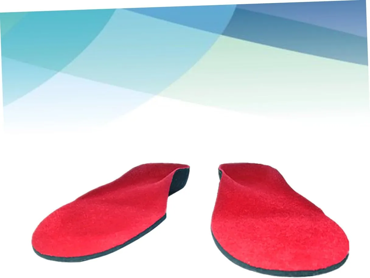 1 Pair Shoes Pad for Flatfoot Shoe Inserts Over-Pronation Insole Flat Foot Insoles Shoe Pads Arch Pad Orthopedic Insole Arch Support Insole Red Fasciitis Sports Shoes Men and Women/2744