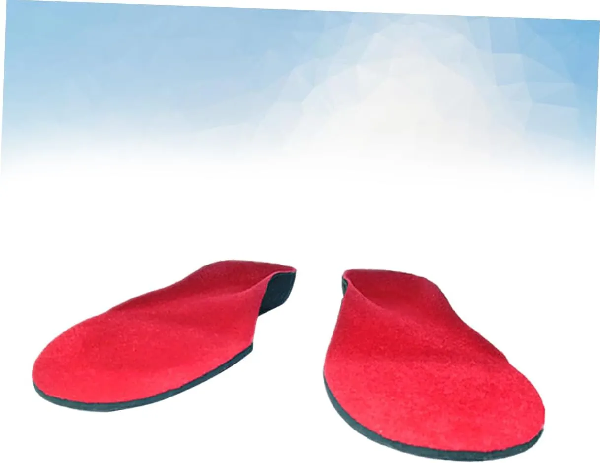 1 Pair Shoes Pad for Flatfoot Shoe Inserts Over-Pronation Insole Flat Foot Insoles Shoe Pads Arch Pad Orthopedic Insole Arch Support Insole Red Fasciitis Sports Shoes Men and Women/2744