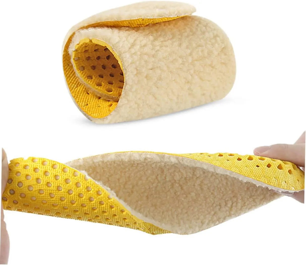 2 Pair Warm Insoles Soft Slippers Breathable Shoes Insert Insoles for Plantar Fasciitis Orthopedic Winter Insoles Cozy Shoe Inserts Arch Support Insoles Arch of Foot Running Shoes/2716