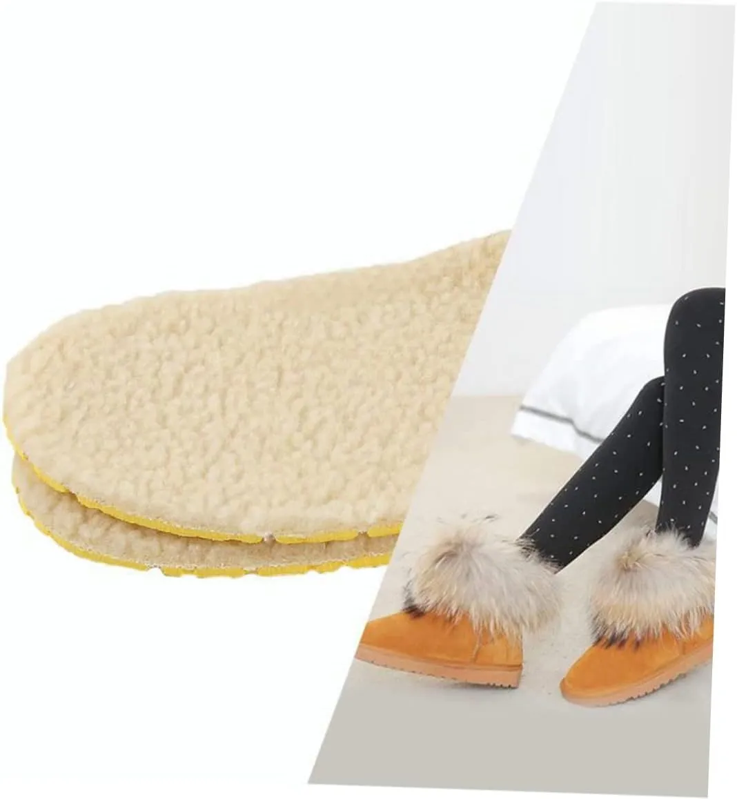 2 Pair Warm Insoles Soft Slippers Breathable Shoes Insert Insoles for Plantar Fasciitis Orthopedic Winter Insoles Cozy Shoe Inserts Arch Support Insoles Arch of Foot Running Shoes/2716