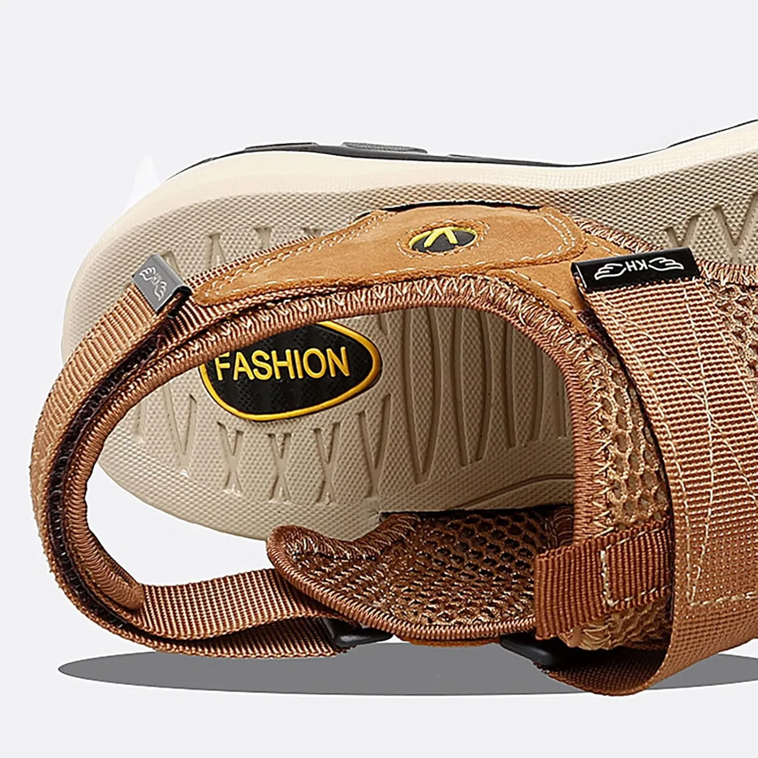 2025 New Andals Men's Breathable Sports Outdoor Beach Shoes Slip Hollow Cowhide Men's Shoes Man Sandal