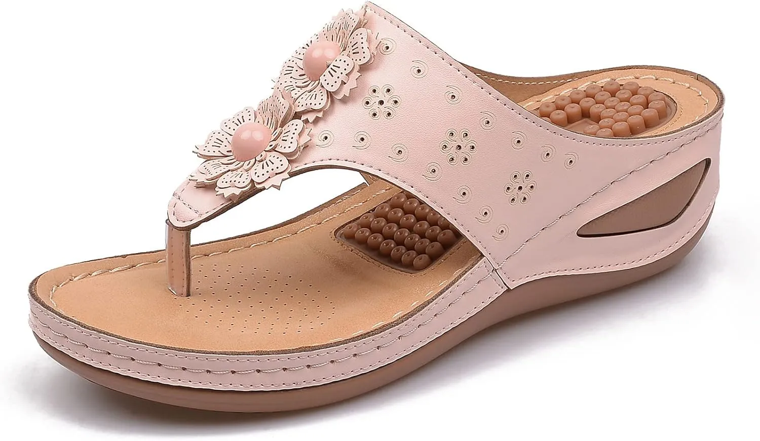 Adjustable Orthopedic Flip Flops for Women Arch Support Sandals Yoga Mat Cushion Comfortable Plantar Fasciitis Relief Summer Walking Shoes