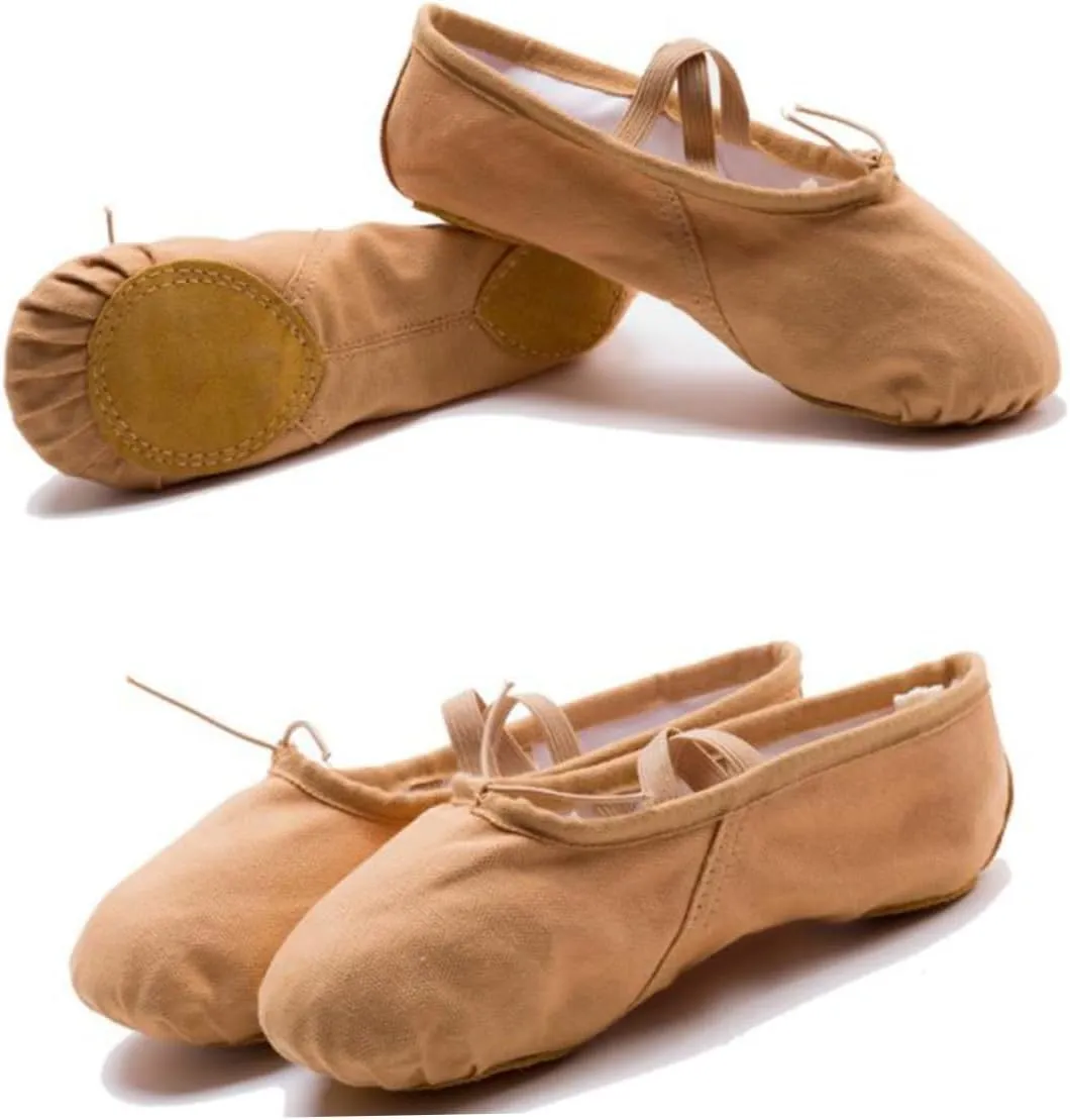 Amosfun Ballet Shoes 3 Pairs Aldult Girl Child Belly Dancing Shoes