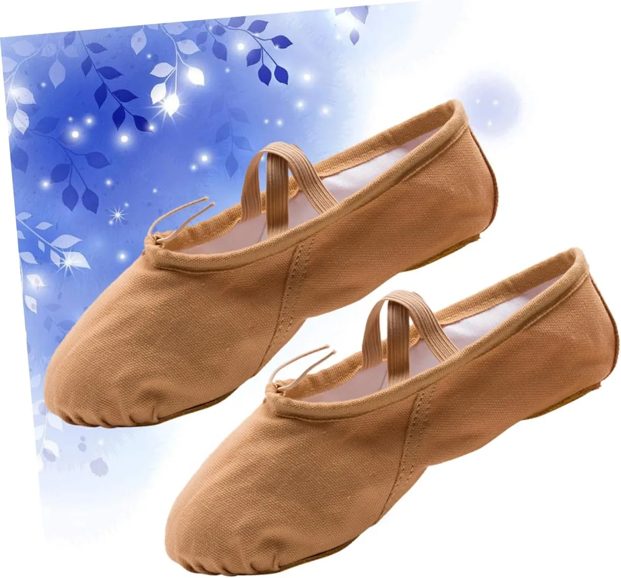 Amosfun Ballet Shoes 3 Pairs Aldult Girl Child Belly Dancing Shoes