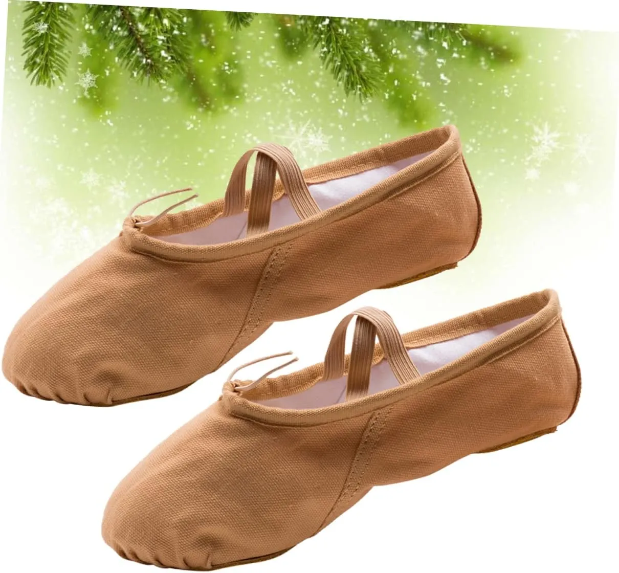 Amosfun Ballet Shoes 3 Pairs Aldult Girl Child Belly Dancing Shoes