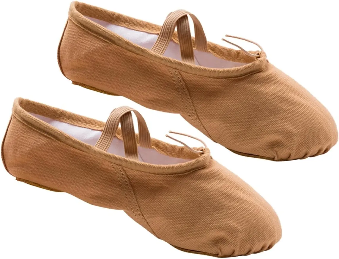 Amosfun Ballet Shoes 3 Pairs Aldult Girl Child Belly Dancing Shoes