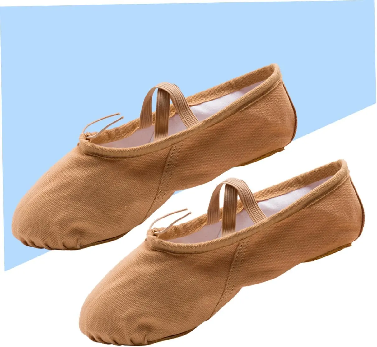 Amosfun Ballet Shoes 3 Pairs Aldult Girl Child Belly Dancing Shoes
