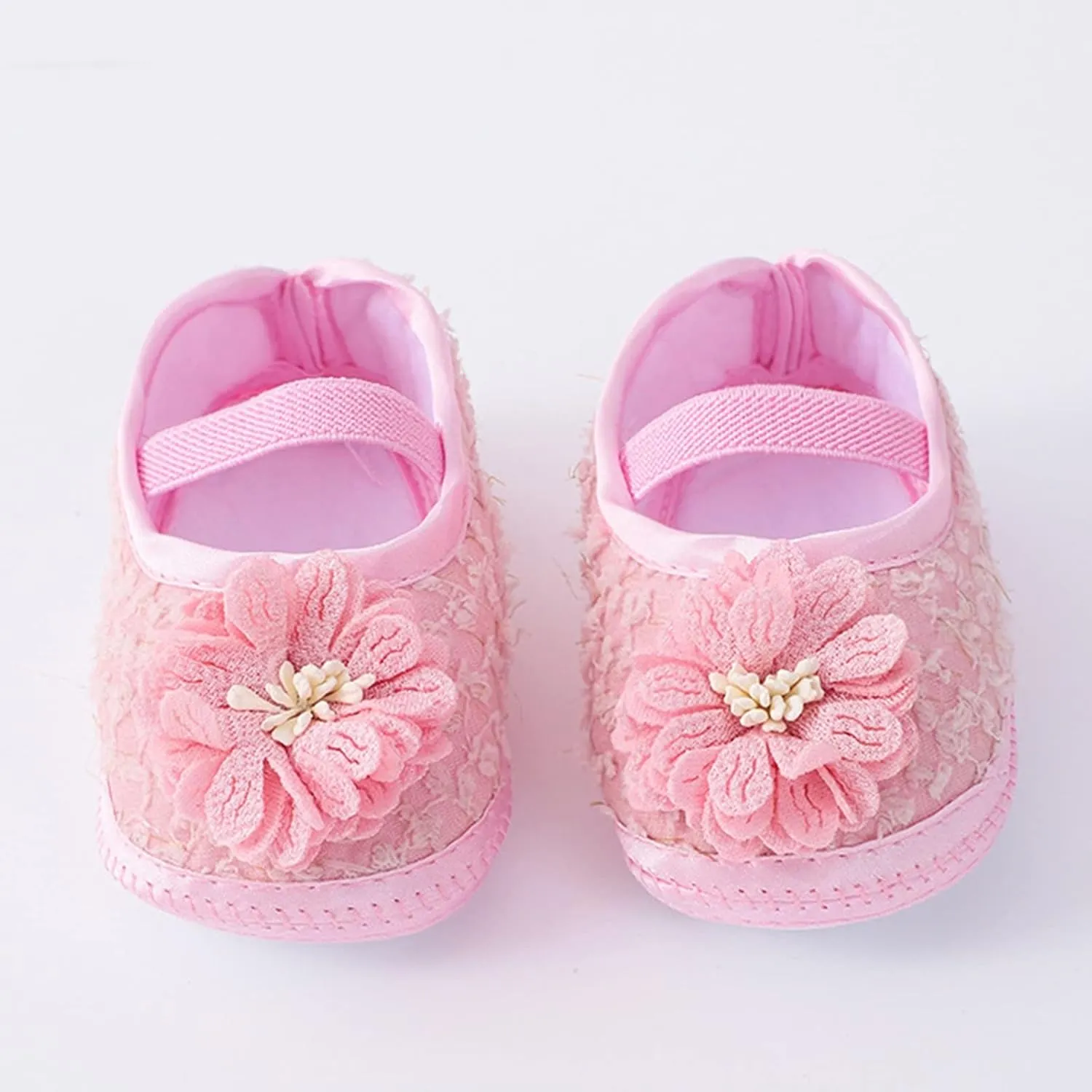 Baby Shoes Fashion Soft Sole Toddler Shoes Pearl Dress Flower Princess Shoes Toddler Shoes Black Ballet Shoes for Girls (Pink, 3.5 Infant)