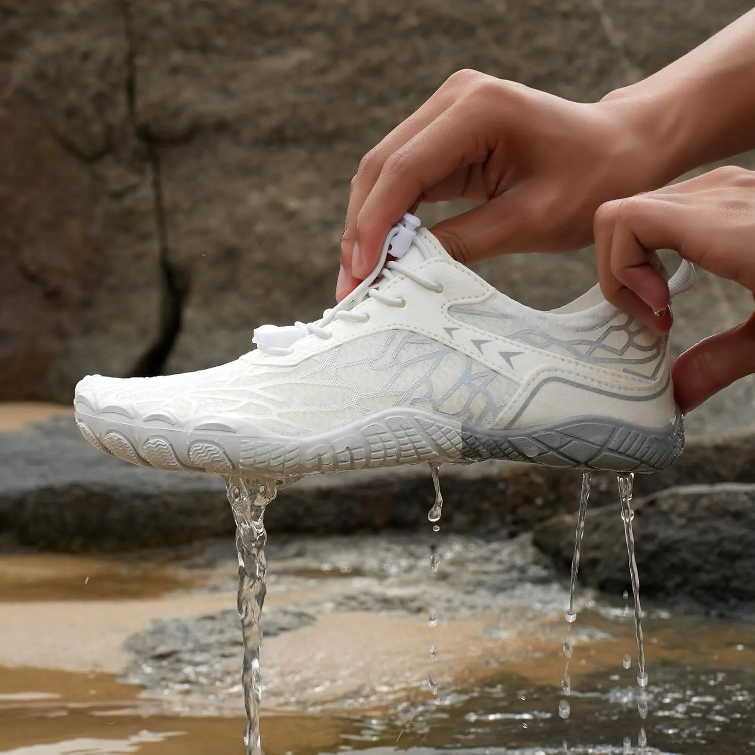 Barefoot Shoes for Women,Non-Slip Outdoor Shoes Quick-Drying Water Shoe for Men and Women Wide Toe Non Slip Sports Shoe Lightweight Waterproof Sneakers for Running