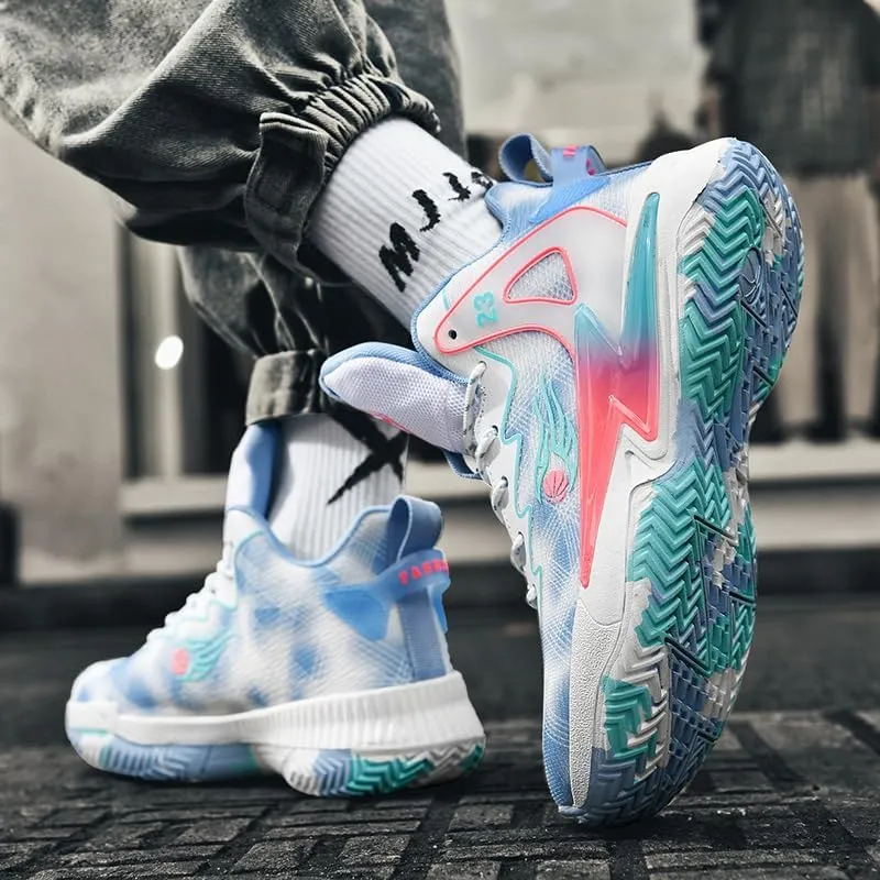 Basketball Shoes for Womens and Mens, Breathable Non Slip Outdoor Casual Unisex-Adult Fashion Sneakers