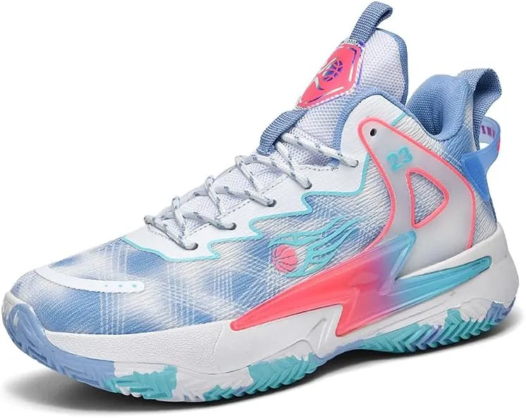 Basketball Shoes for Womens and Mens, Breathable Non Slip Outdoor Casual Unisex-Adult Fashion Sneakers