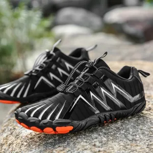 Black Men's Outdoor Hiking Shoes, Breathable Sports Shoes for Hiking, Country, and Climbing Activities.(Size:43)