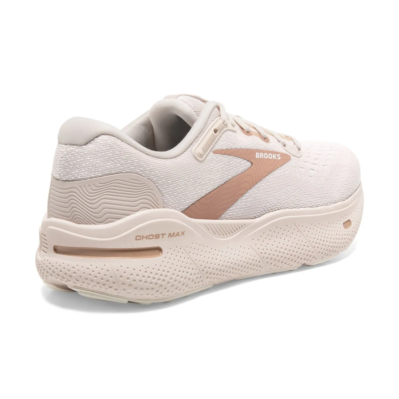 Brooks Womens Ghost Max-Crystal Gray/White/Tuscany (1203951B135)