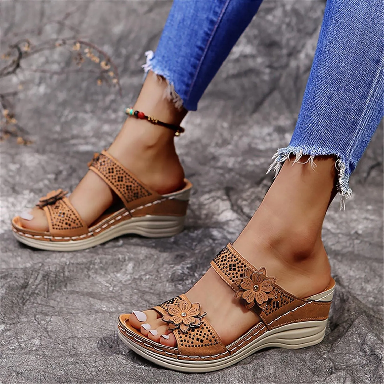 Comfortable Orthopedic Flip Flops Women Yoga Mat Thong Sandals Arch Support Summer Beach Walking Casual Non Slip Outdoor