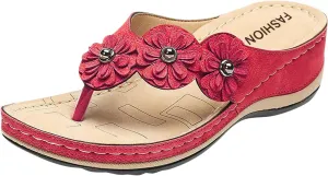 Comfortable Orthopedic Sandals Women Dressy Wedge Summer Walking Platform Footwear Casual Flip Flops Arch Support Open Toe
