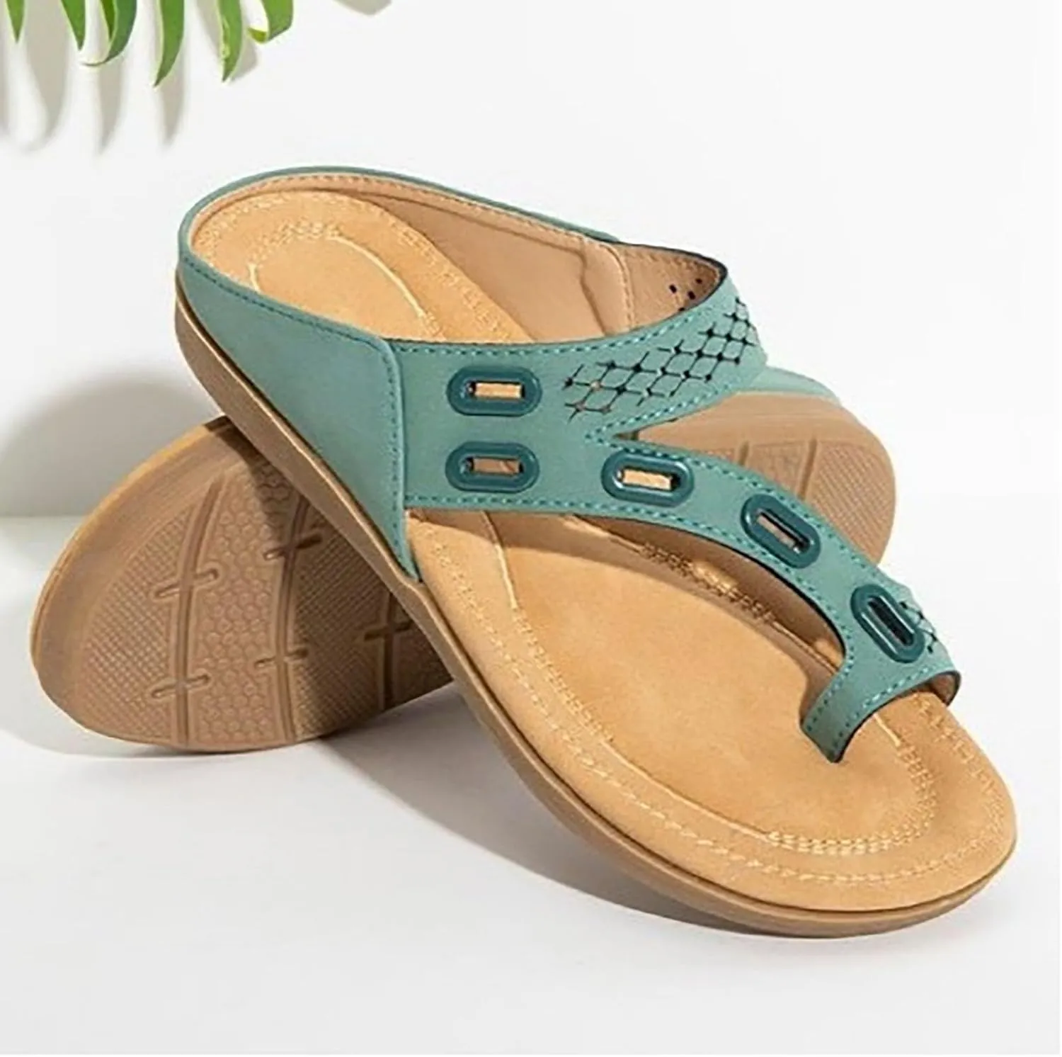 Comfortable Orthotic Slides for Women Arch Support Plantar Fasciitis Relief Thick Cushion Yoga Mat Sandals Summer Casual Slip On Shoes