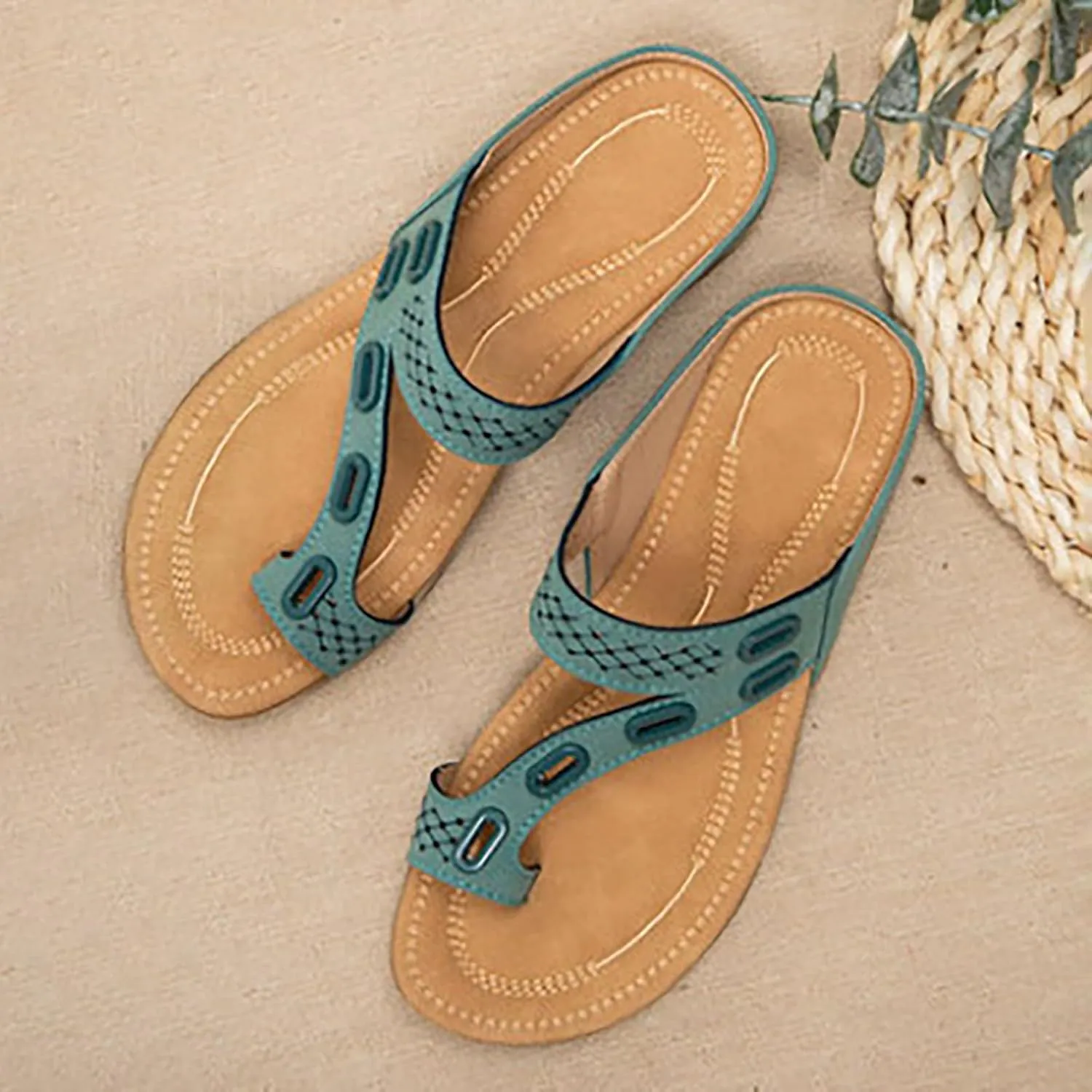 Comfortable Orthotic Slides for Women Arch Support Plantar Fasciitis Relief Thick Cushion Yoga Mat Sandals Summer Casual Slip On Shoes