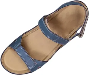 Comfortable Walking Sandals Women Orthopedic Arch Support Adjustable Straps Summer Beach Casual Dressy Flat Sandals Open Toe