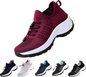 Comfortwear Ortho Shoes for Women,Breathable Walking Shoes Slip on Trainers Women's Comfortable Casual Ladies Athletic Shoe Thick Bottom
