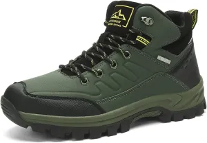High Top Mens Hiking Shoes Breathable Hiking Sneakers for Men Outdoor Anti Slip Walking Hiking Trailin Lightweight Walking Shoes Ankle Boots Camping Trail Shoes Navy