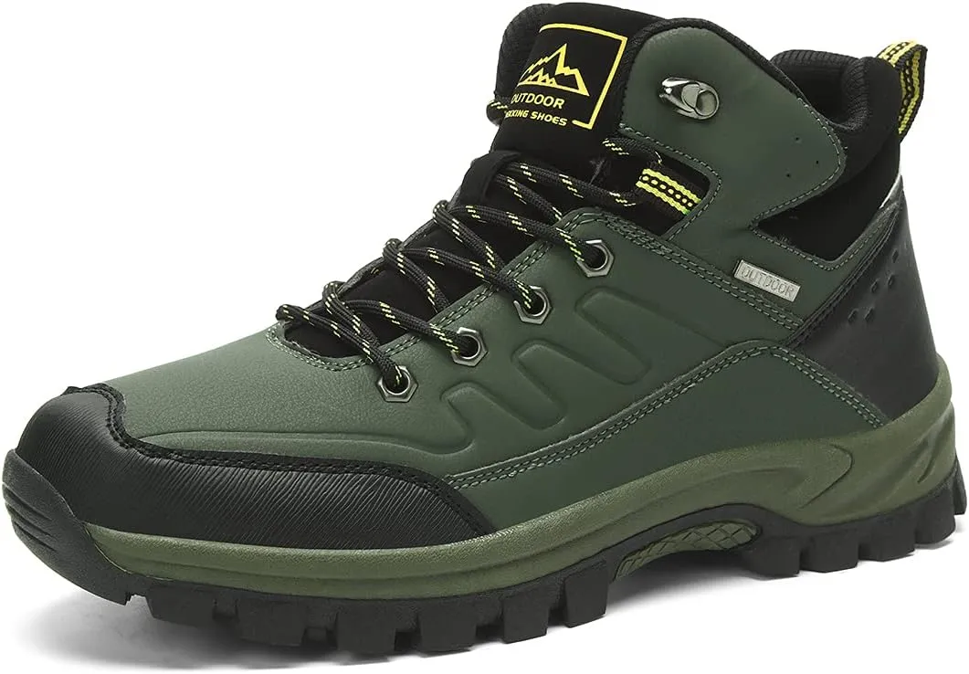 High Top Mens Hiking Shoes Breathable Hiking Sneakers for Men Outdoor Anti Slip Walking Hiking Trailin Lightweight Walking Shoes Ankle Boots Camping Trail Shoes Navy