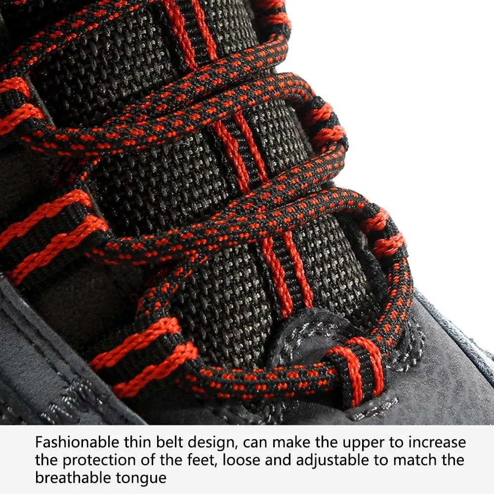 High-top Men's Outdoor Hiking Shoes, Large Size Hiking Shoes, Backpack Travel Shoes Non-Slip, Men's Hiking Boots (Black 40)