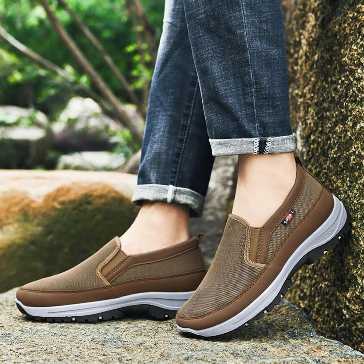 Hiking Shoes for Men Lightweight Non-Slip Walking Shoes Trekking and Trail Shoes for Outdoor Trailing Climbing