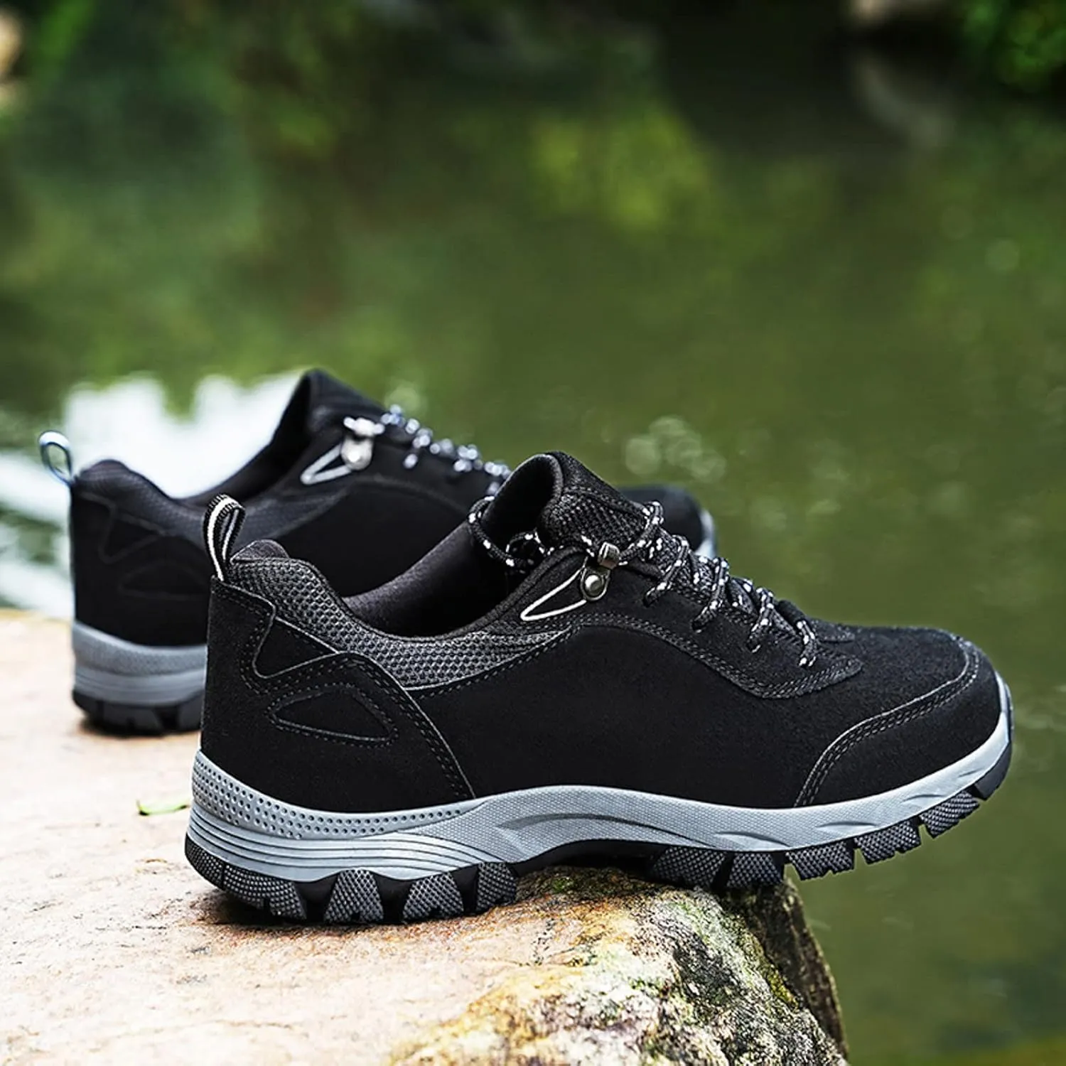 Hiking Shoes Men Outdoor Shoes Non-Slip Trailing Camping Trekking Sneakers Walking Shoes Casual Work Shoes Hiking Sneakers