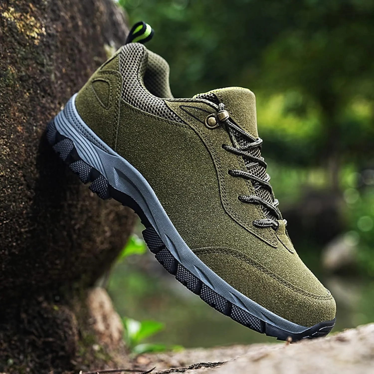Hiking Shoes Men Outdoor Shoes Non-Slip Trailing Camping Trekking Sneakers Walking Shoes Casual Work Shoes Hiking Sneakers