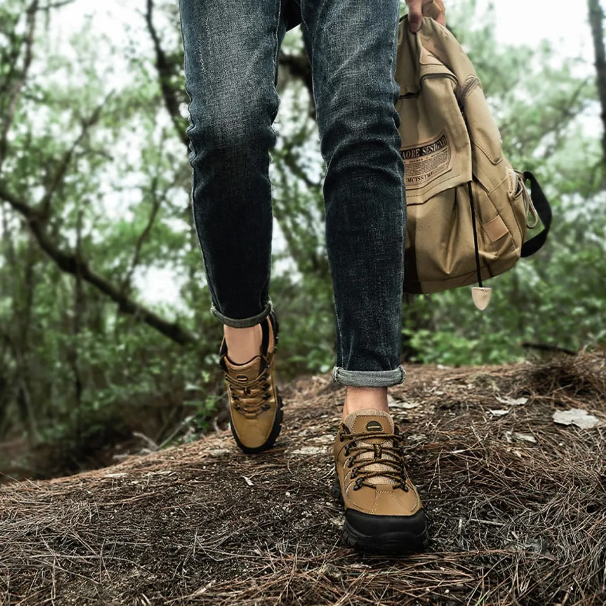 Hiking Shoes Mens Waterproof Mountain Trekking Shoes Men Breathable Walking Shoes Outdoor Sports Running Camping Climbing