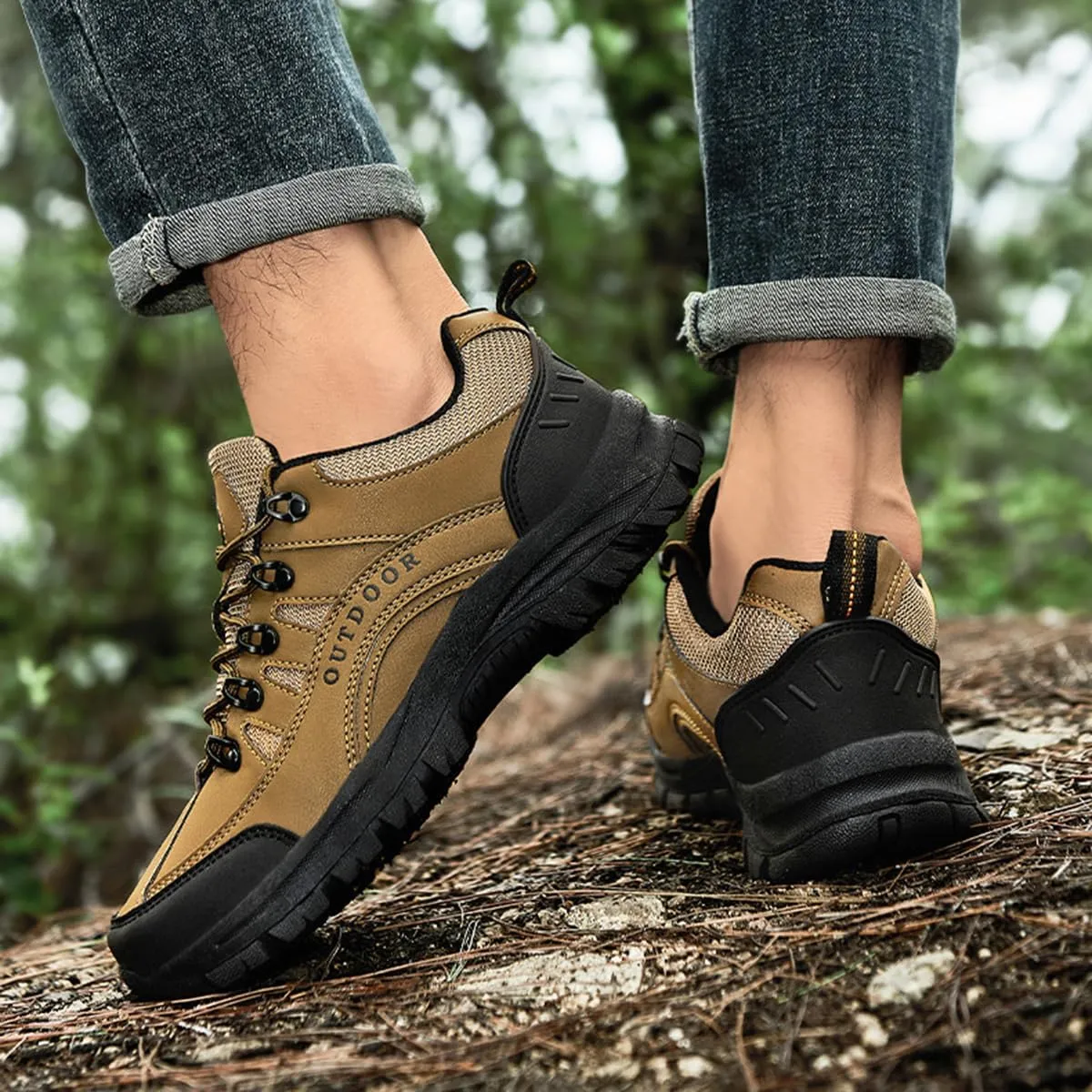 Hiking Shoes Mens Waterproof Mountain Trekking Shoes Men Breathable Walking Shoes Outdoor Sports Running Camping Climbing