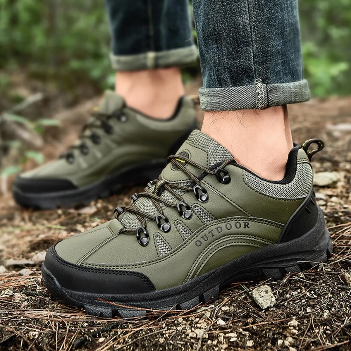 Hiking Shoes Mens Waterproof Mountain Trekking Shoes Men Breathable Walking Shoes Outdoor Sports Running Camping Climbing