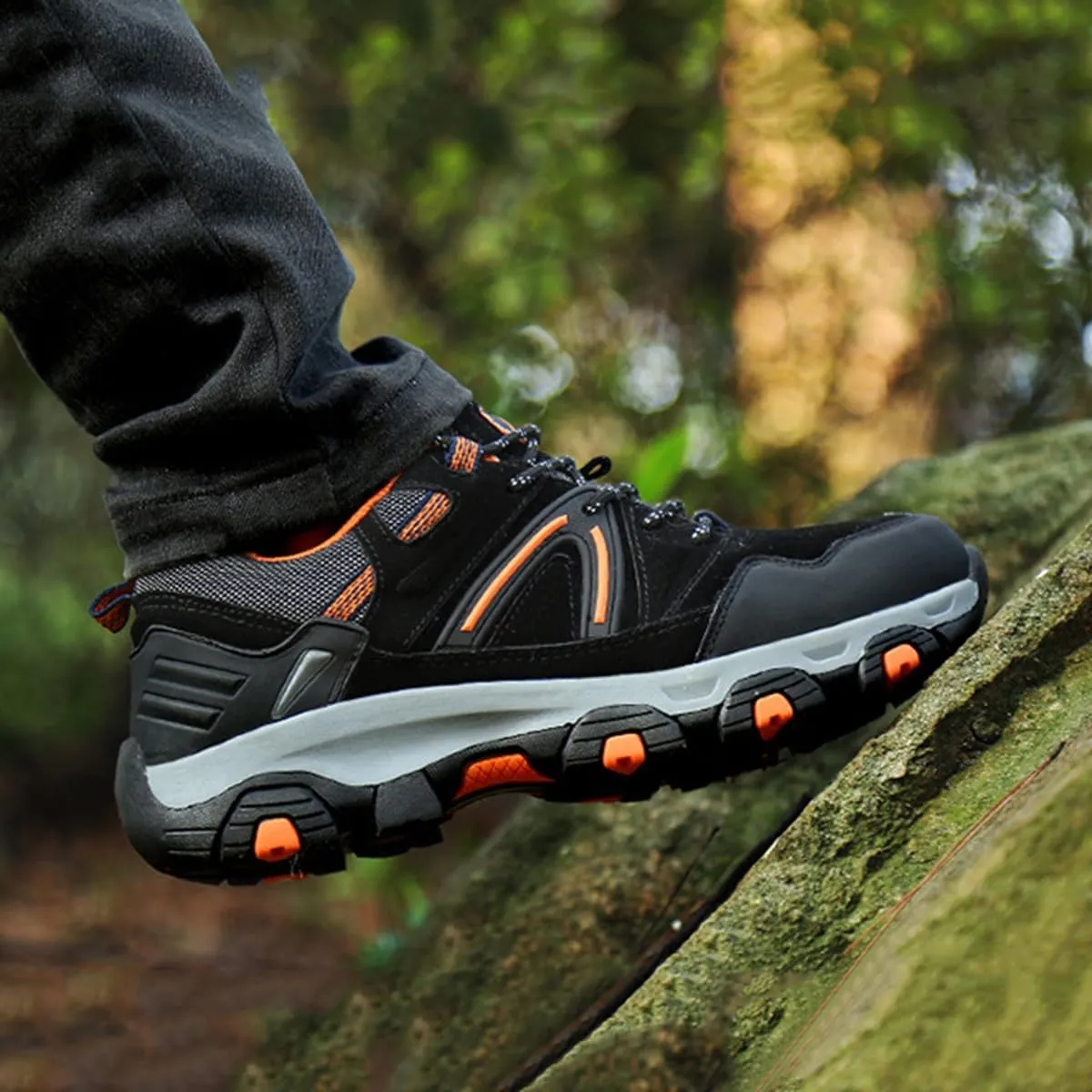 Hiking Shoes Mens Waterproof Mountain Trekking Shoes Men Breathable Walking Shoes Outdoor Sports Running Camping Climbing