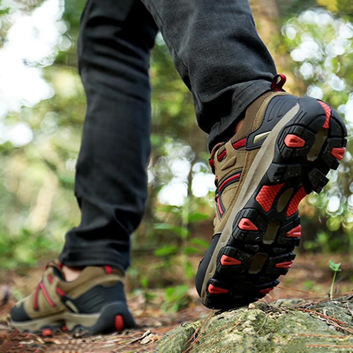 Hiking Shoes Mens Waterproof Mountain Trekking Shoes Men Breathable Walking Shoes Outdoor Sports Running Camping Climbing