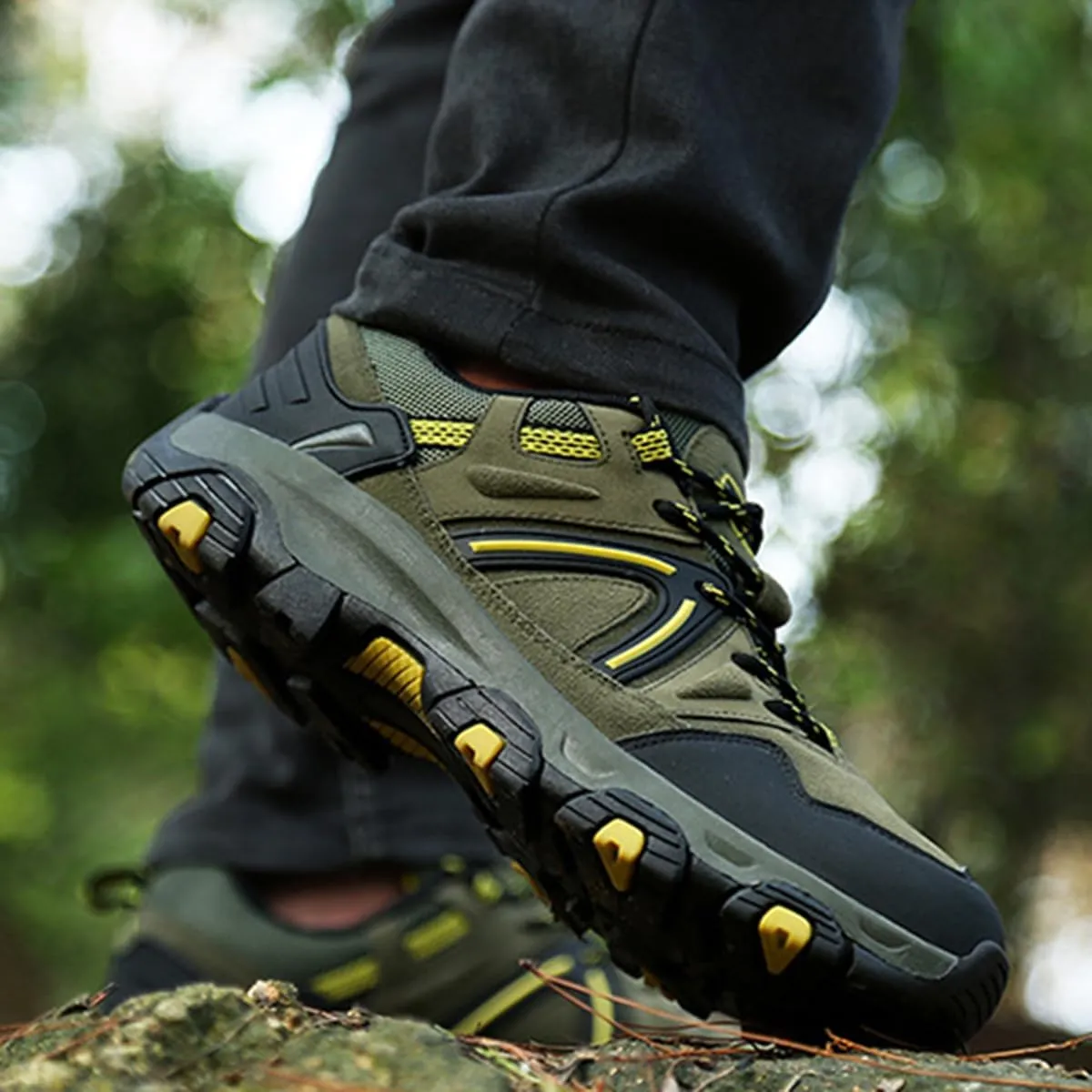 Hiking Shoes Mens Waterproof Mountain Trekking Shoes Men Breathable Walking Shoes Outdoor Sports Running Camping Climbing