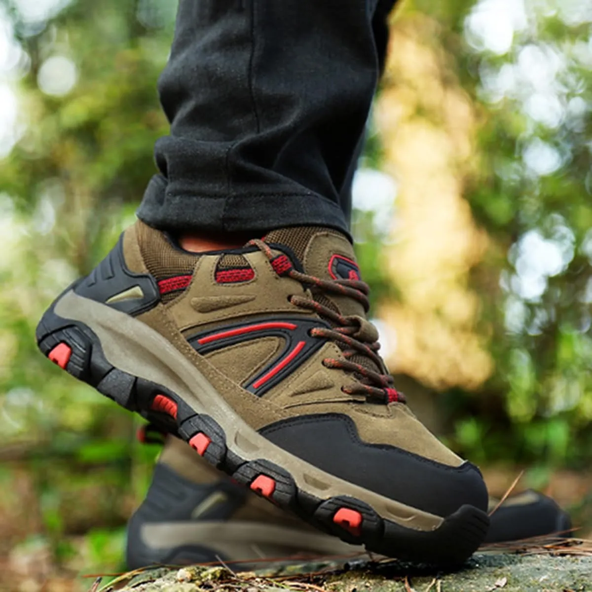 Hiking Shoes Mens Waterproof Mountain Trekking Shoes Men Breathable Walking Shoes Outdoor Sports Running Camping Climbing