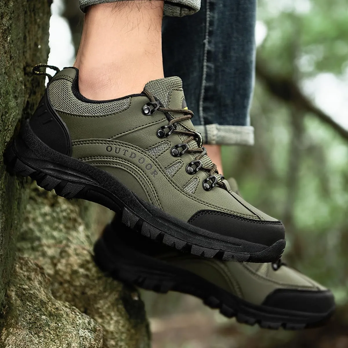 Hiking Shoes Mens Waterproof Mountain Trekking Shoes Men Breathable Walking Shoes Outdoor Sports Running Camping Climbing