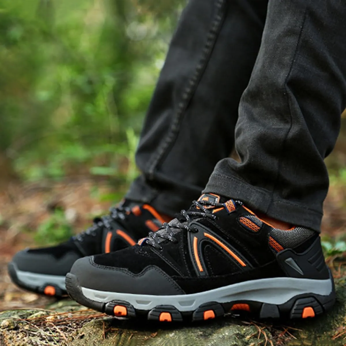Hiking Shoes Mens Waterproof Mountain Trekking Shoes Men Breathable Walking Shoes Outdoor Sports Running Camping Climbing