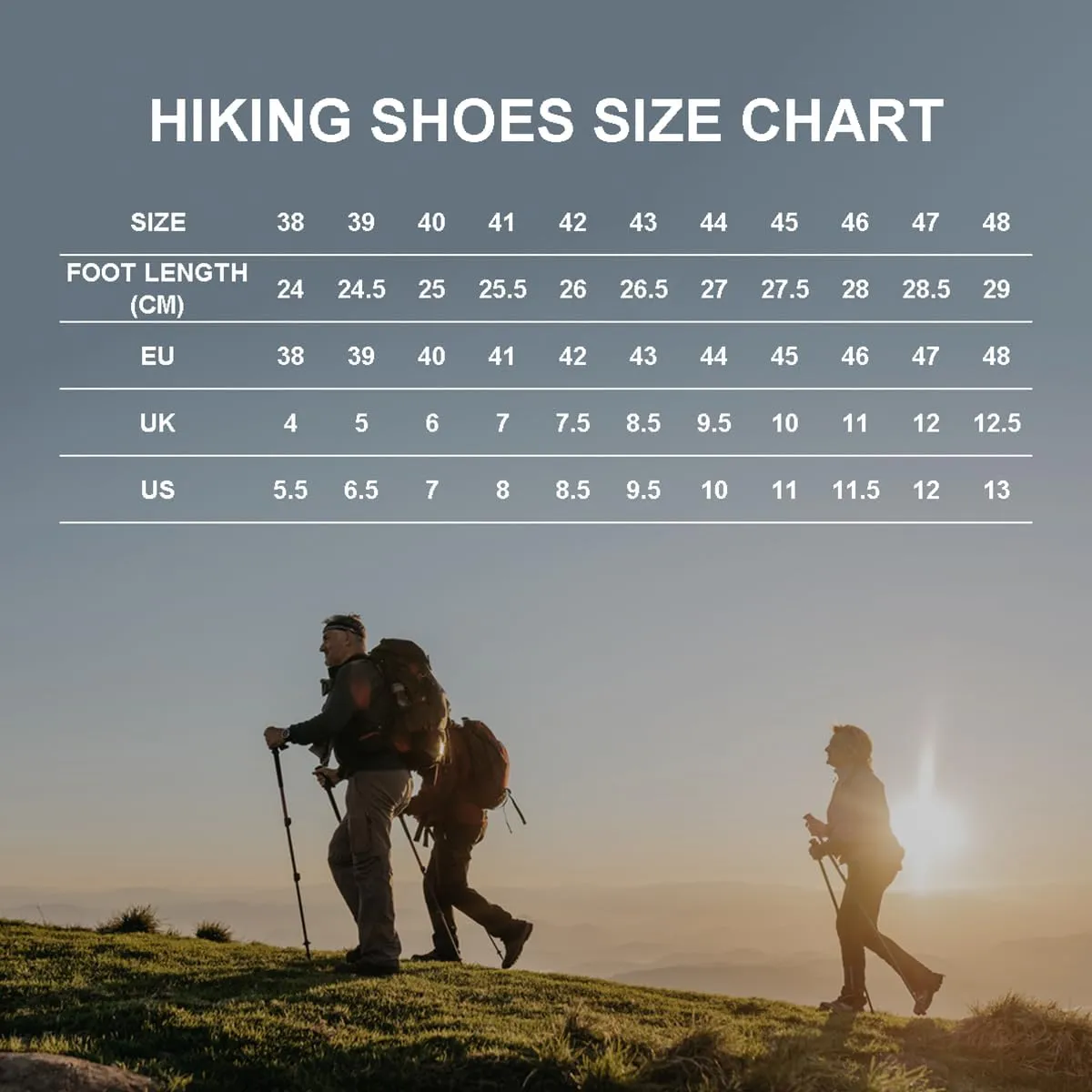Hiking Shoes Mens Waterproof Mountain Trekking Shoes Men Breathable Walking Shoes Outdoor Sports Running Camping Climbing