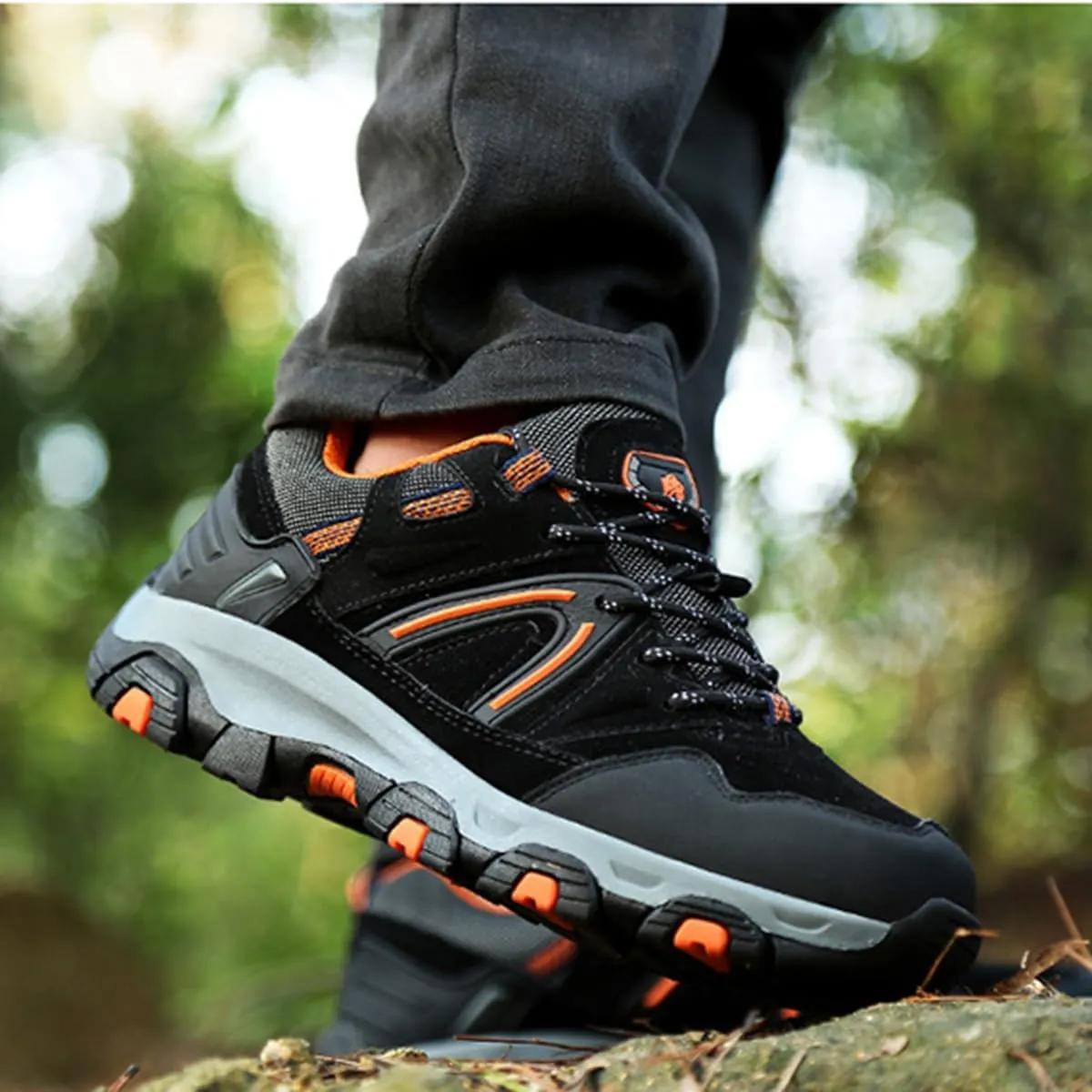 Hiking Shoes Mens Waterproof Mountain Trekking Shoes Men Breathable Walking Shoes Outdoor Sports Running Camping Climbing