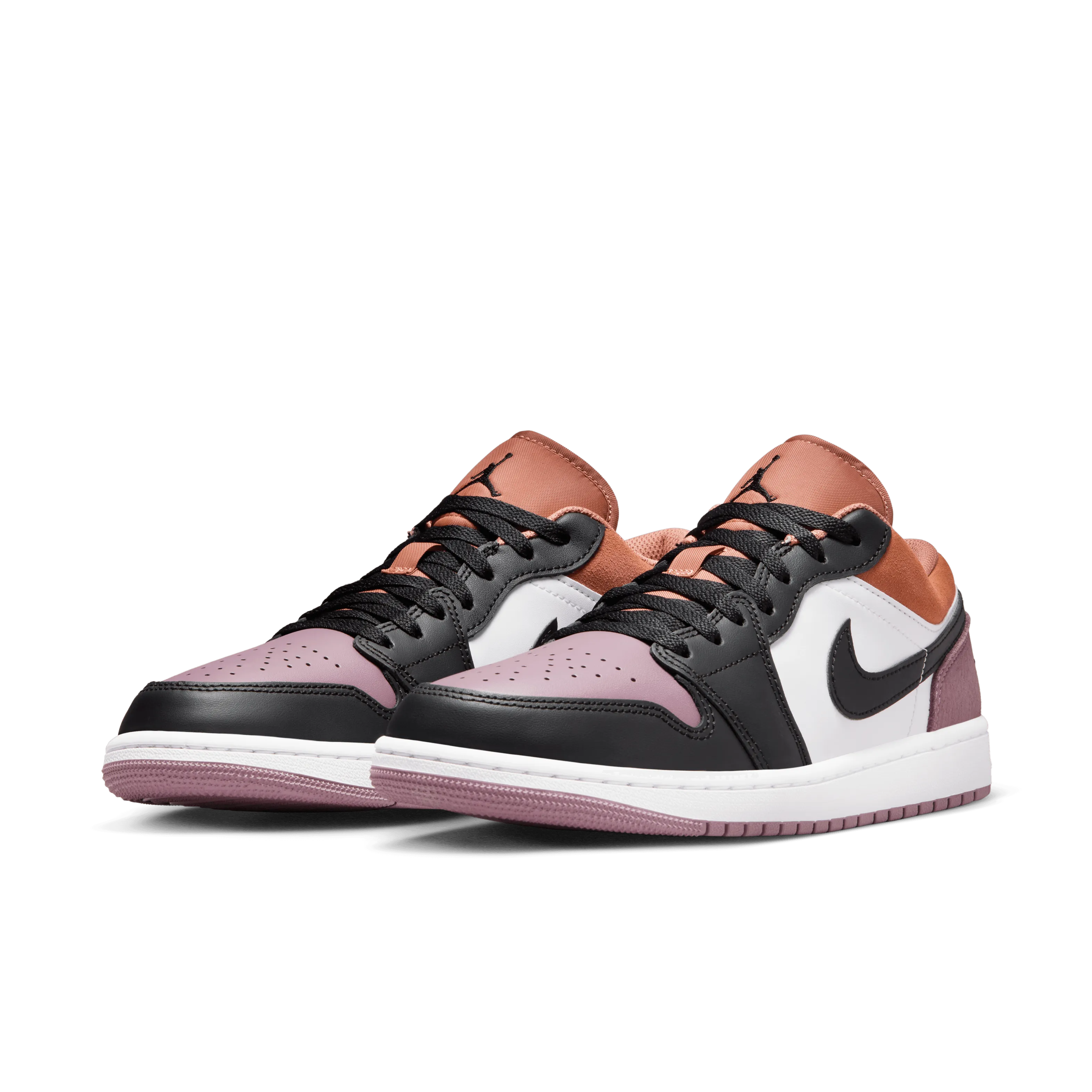 Jordan - Men - Air Jordan 1 Low SE - White/Black/Orange/Mauve