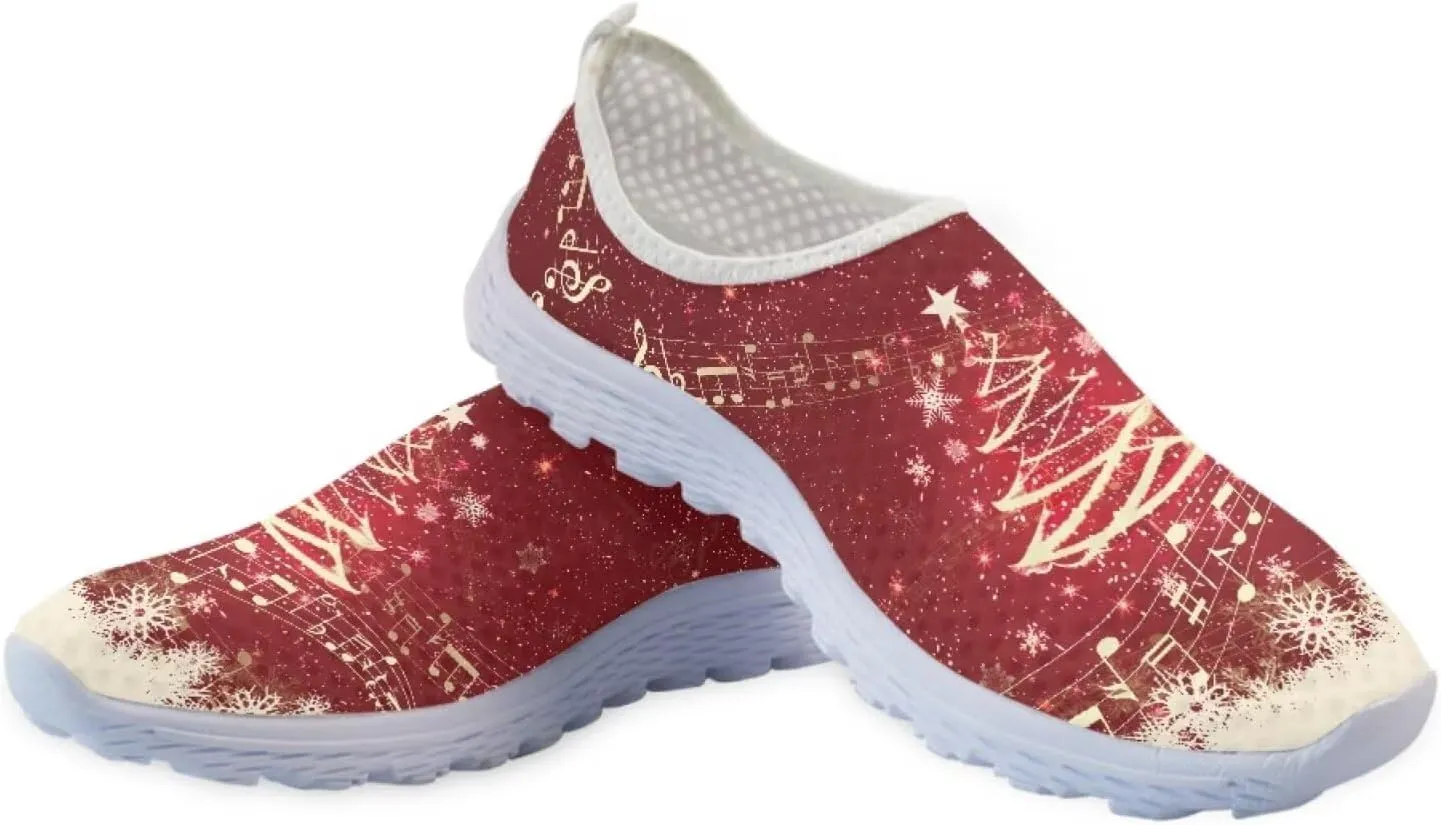 KEIAHUAN Running Shoes Womens Lightweight Athletic Running Shoes Breathable Casual Mesh Flats Sneakers