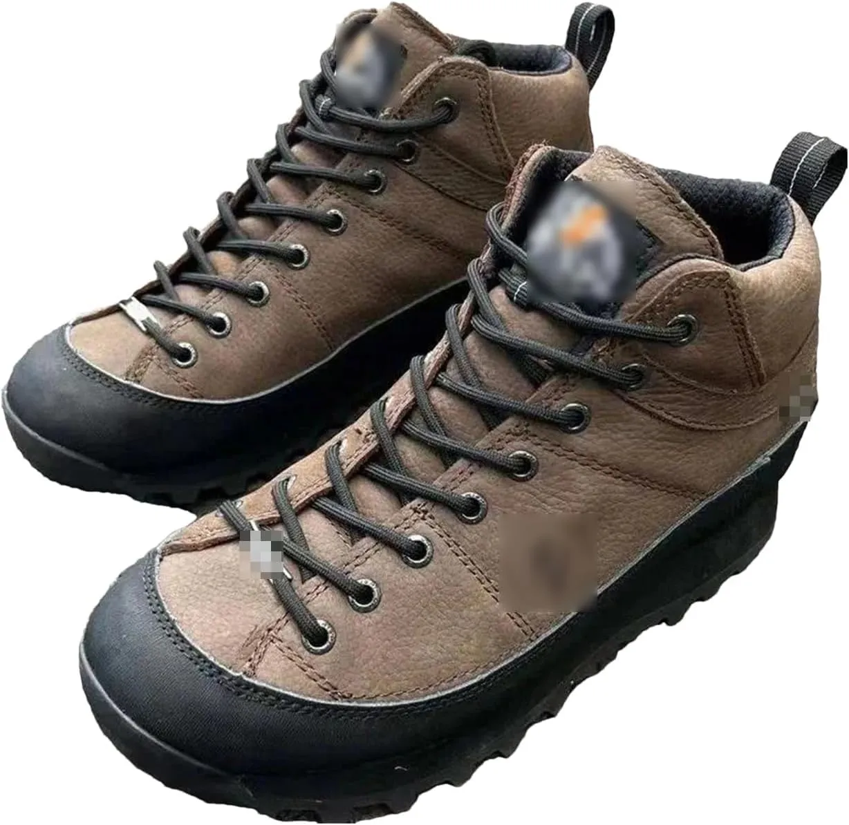 Kelsiop Men's Waterproof Breathable Non-Slip Mountaineering Work Boots Outdoor Camping Hiking Boots