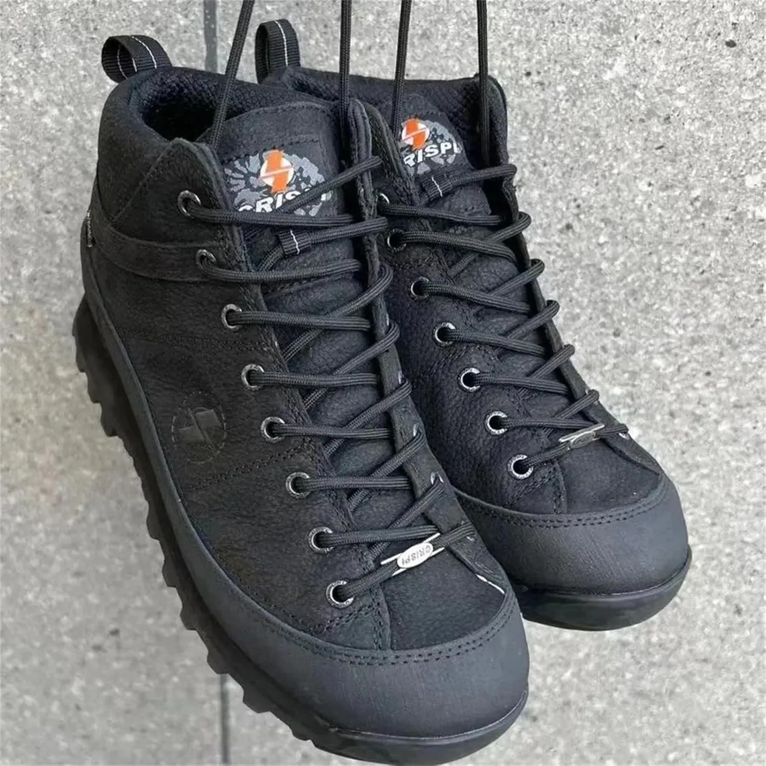 Kelsiop Men's Waterproof Breathable Non-Slip Mountaineering Work Boots Outdoor Camping Hiking Boots