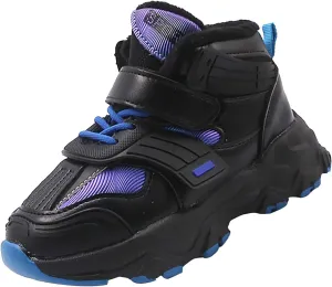 Kids Lightweight Hiking Boots Boys Girls Outdoor Warm Walking Climbing Sneakers Comfortable Light up Shoes Kids Girls