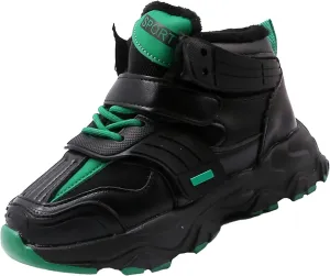 Kids Lightweight Hiking Boots Boys Girls Outdoor Warm Walking Climbing Sneakers Comfortable Non-Slip Snow Shoes