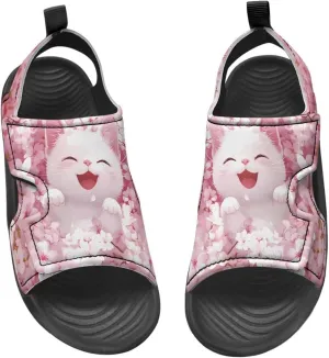 Little Kids Open Toe Summer Outtdoor Sport Sandals Art Cat and Puppy Water Shoes Lightweight Hiking Sandals