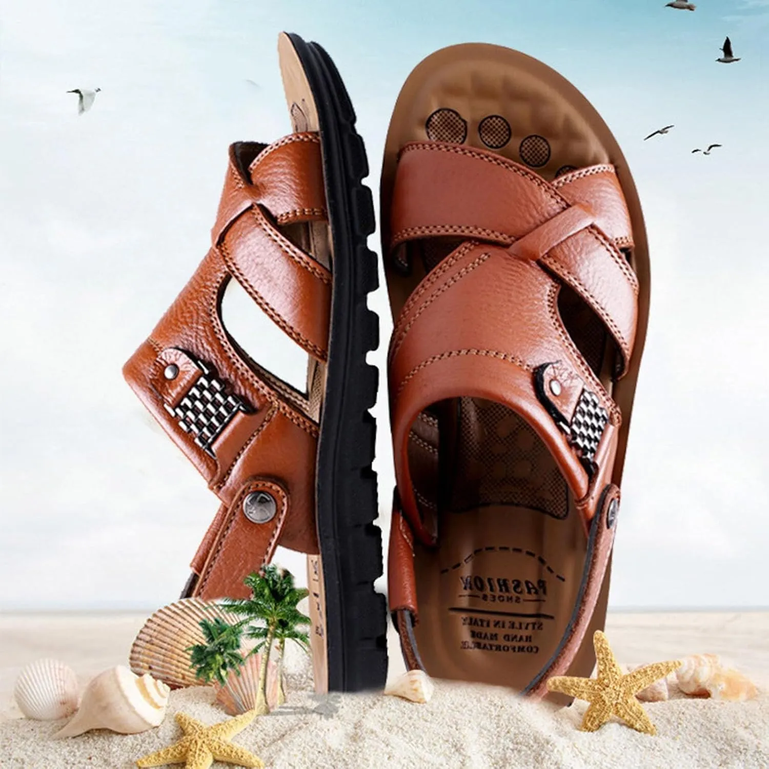 Mens Athletic Sandals Mens Beach Sandals Men Summer Shoes Summer Comfortable Breathable Outdoor Sandal