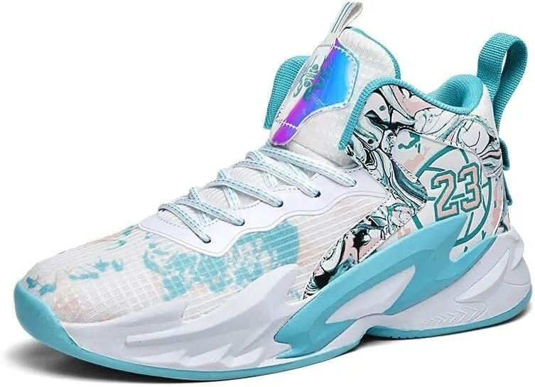 Men's Basketball Shoes Fashionable Outdoor Sports Non Slip Rubber Soled Basketball Boots