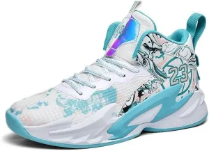 Men's Basketball Shoes Fashionable Outdoor Sports Non Slip Rubber Soled Basketball Boots